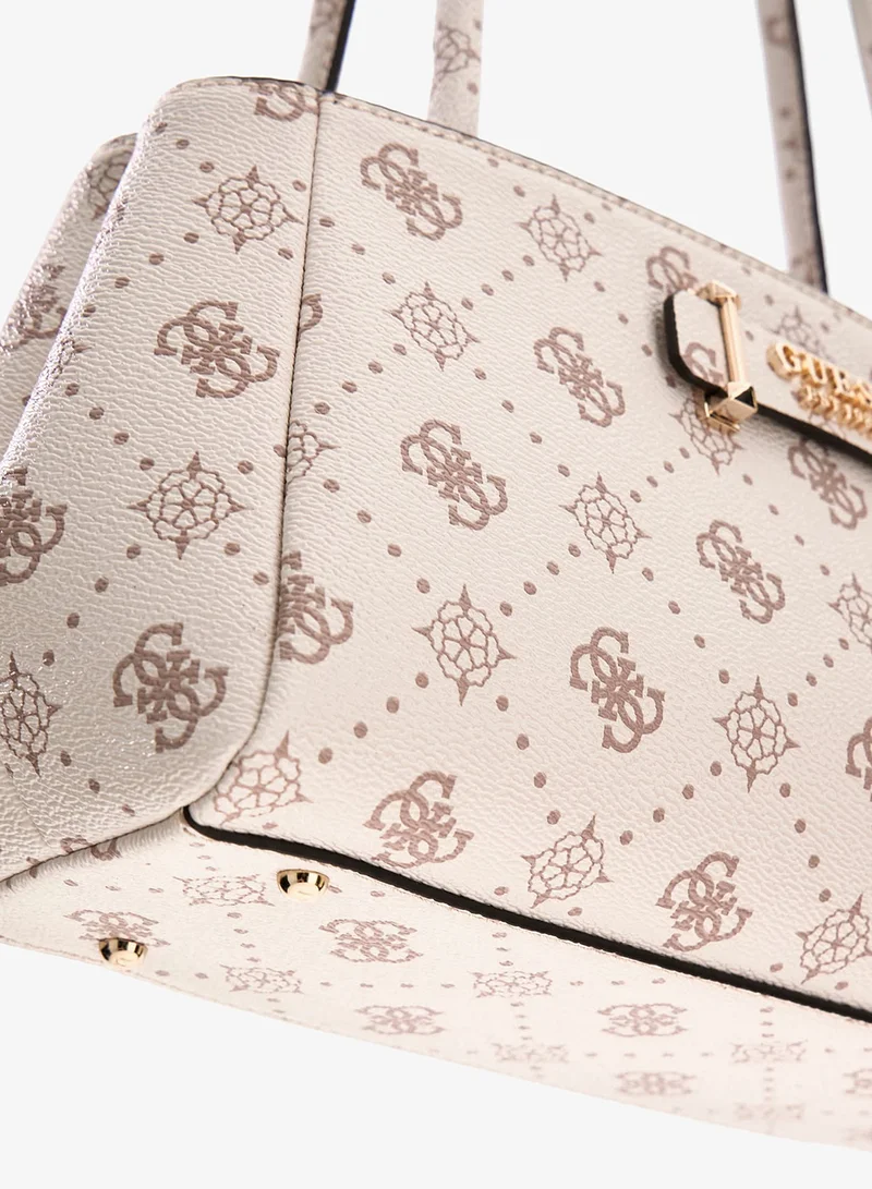 GUESS  Carrie Logo Girlfriend Satchel Bag for Women | Best Price UAE